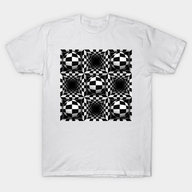 Op art pattern T-Shirt by Guardi